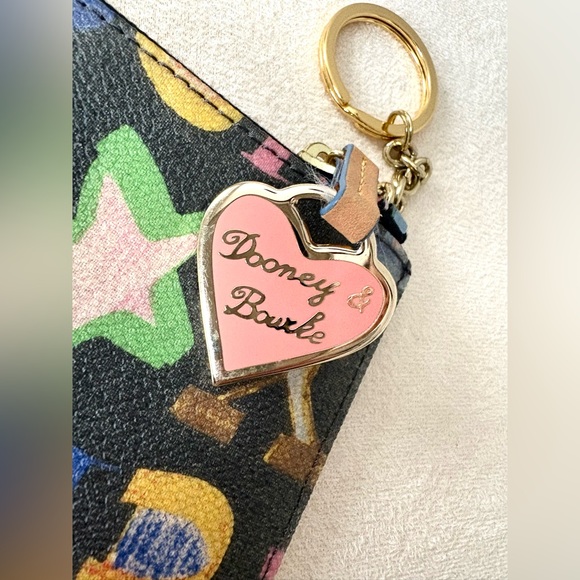 Dooney & Bourke Logo Wristlet with Charm - Picture 2 of 5